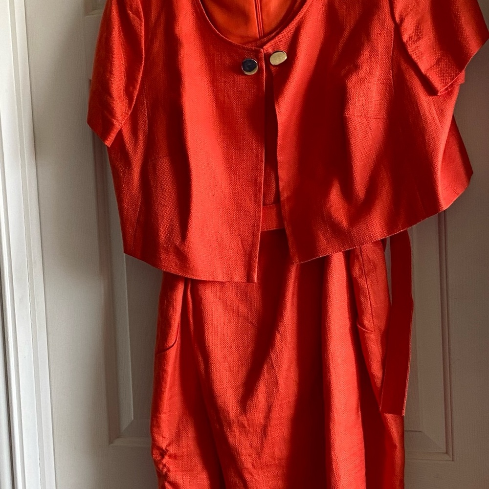 Vibrant Orange Two-Piece Set